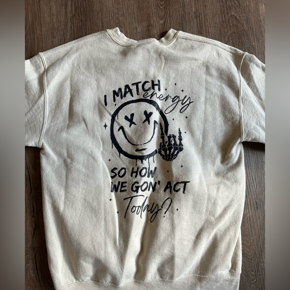Match my Energy crew neck Sweatshirt
